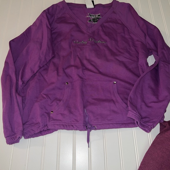 Harley-Davidson/Biker Apparel women’s lot of (4) tops size L/XL - Picture 8 of 15